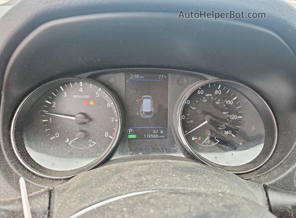 5N1AT2MV9KC747168 2019 NISSAN ROGUE White Instrument cluster view