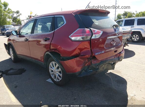 5N1AT2MVXGC737045 2016 NISSAN ROGUE Red Tył lewy