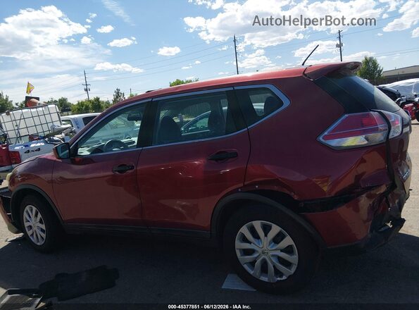 5N1AT2MVXGC737045 2016 NISSAN ROGUE Red Widok wnętrza 360 stopni