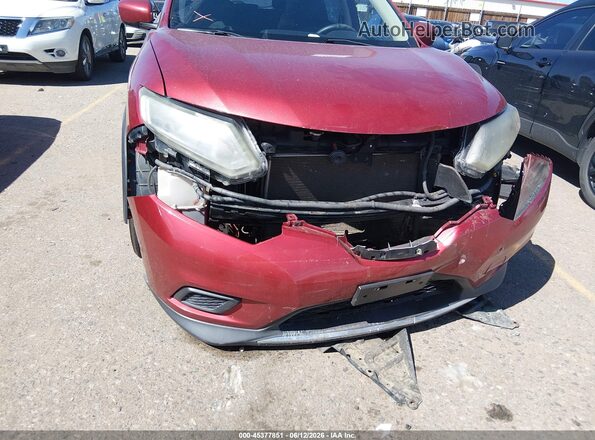 5N1AT2MVXGC737045 2016 NISSAN ROGUE Red Widok z przodu