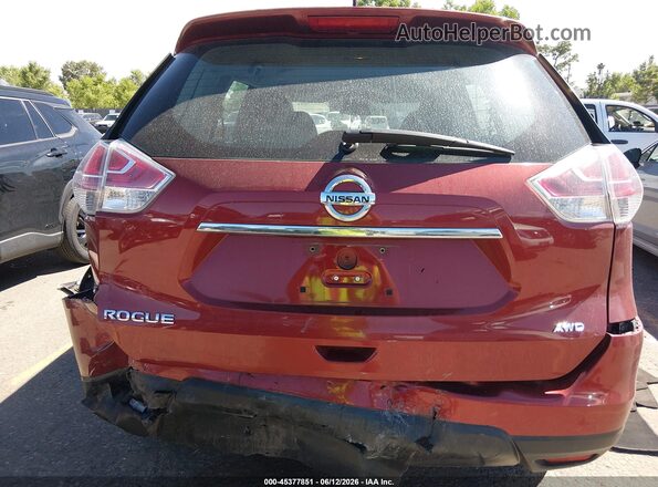 5N1AT2MVXGC737045 2016 NISSAN ROGUE Red 