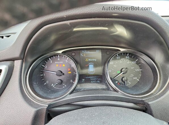 5N1AT2MVXGC771440 2016 NISSAN ROGUE White Սարքավորումների վահանակի տեսք