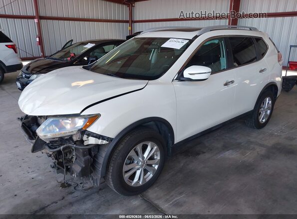 5N1AT2MVXGC796497 2016 NISSAN ROGUE White Առջևի ձախ երեք քառորդ տեսարան