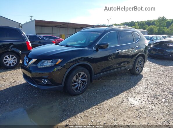 5N1AT2MVXGC797651 2016 NISSAN ROGUE Black წინა მარცხენა ხედი სამი მეოთხედიდან