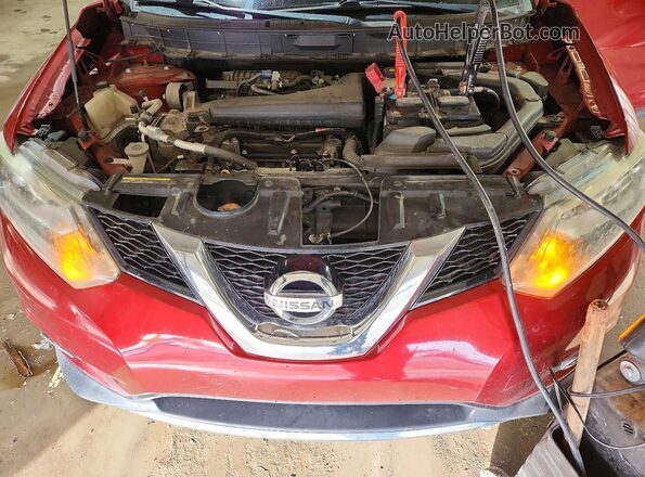 5N1AT2MVXGC833659 2016 NISSAN ROGUE Red Widok komory silnika