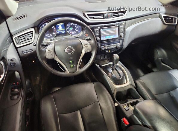 5N1AT2MVXGC833659 2016 NISSAN ROGUE Red Widok deski rozdzielczej