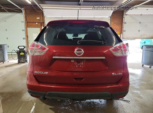 5N1AT2MVXGC833659 2016 NISSAN ROGUE Red Widok z tyłu
