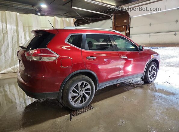 5N1AT2MVXGC833659 2016 NISSAN ROGUE Red Tył prawy