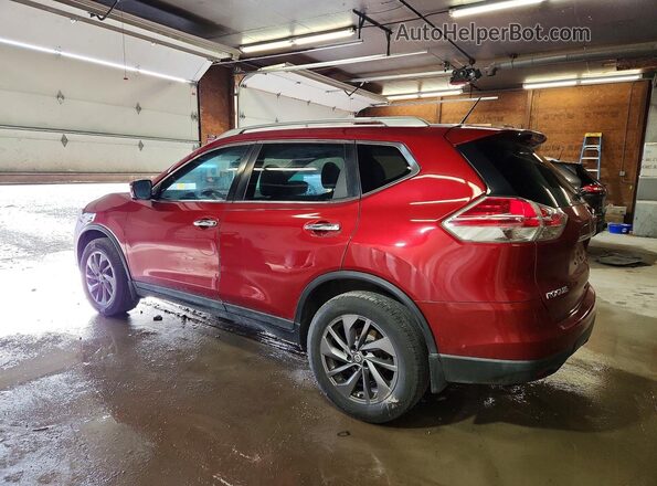 5N1AT2MVXGC833659 2016 NISSAN ROGUE Red Tył lewy