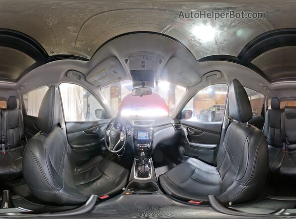5N1AT2MVXGC833659 2016 NISSAN ROGUE Red Widok wnętrza 360 stopni