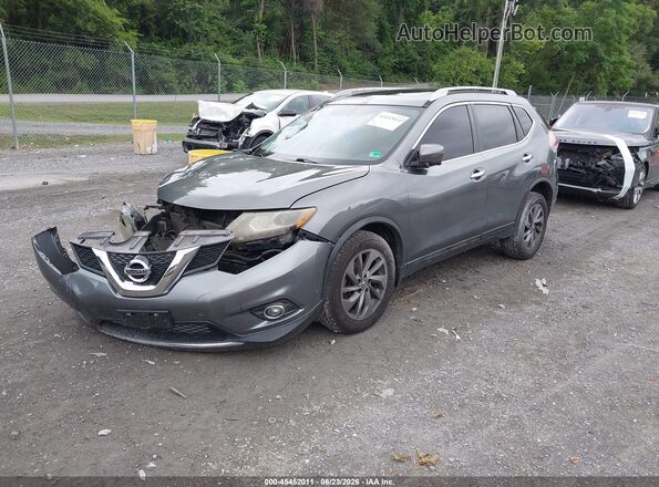 5N1AT2MVXGC858996 2016 NISSAN ROGUE Gray Передня ліва чверть