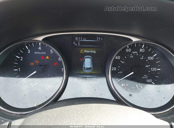 5N1AT2MVXGC870839 2016 NISSAN ROGUE Серебряный Вид задних сидений
