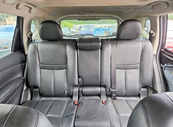 5N1AT2MVXHC750962 2017 NISSAN ROGUE Black Vista de los asientos traseros