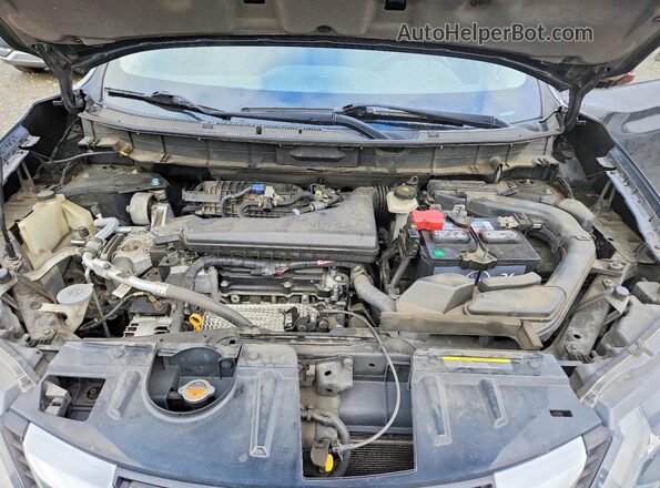 5N1AT2MVXHC750962 2017 NISSAN ROGUE Black Vista del compartimento del motor