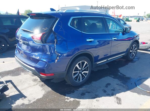 5N1AT2MVXHC754428 2017 NISSAN ROGUE Blue Задня права чверть