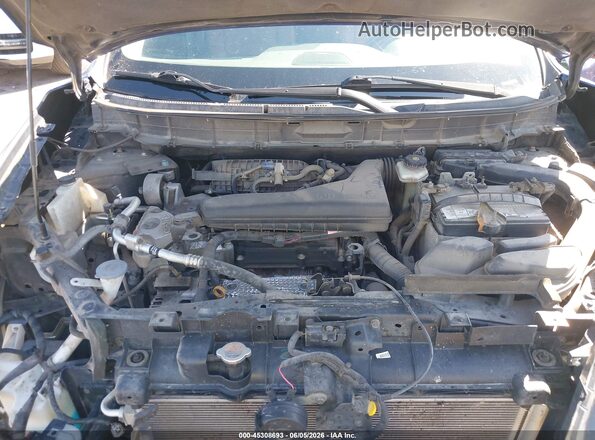 5N1AT2MVXHC754428 2017 NISSAN ROGUE Blue Вид ззаду