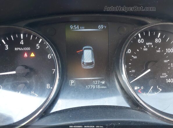 5N1AT2MVXHC754428 2017 NISSAN ROGUE Blue Вид задніх сидінь
