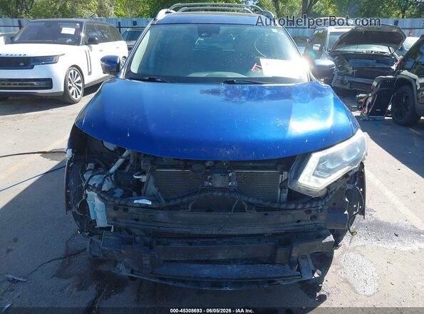 5N1AT2MVXHC754428 2017 NISSAN ROGUE Blue Вид задньої частини салону