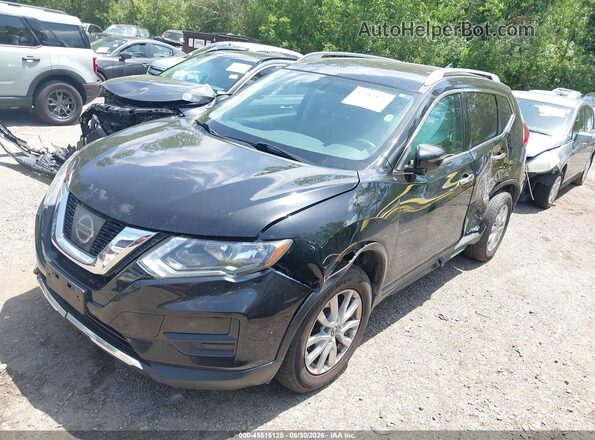 5N1AT2MVXHC879347 2017 NISSAN ROGUE Black Առջևի ձախ երեք քառորդ տեսարան