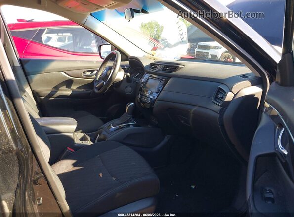 5N1AT2MVXJC812169 2018 NISSAN ROGUE Black Widok wnętrza z przodu