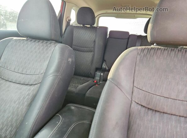 5N1AT2MVXJC837458 2018 NISSAN ROGUE Red უკანა სავარძლების ხედი