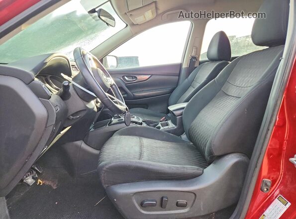 5N1AT2MVXJC837458 2018 NISSAN ROGUE Red წინა სალონის ხედი