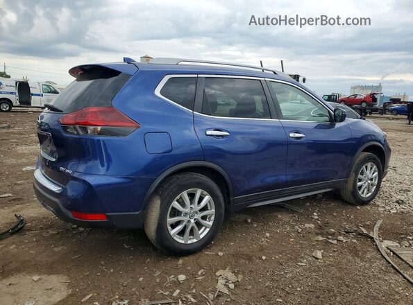 5N1AT2MVXKC718326 2019 NISSAN ROGUE Blue Rear right