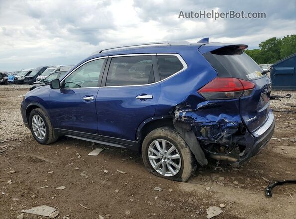 5N1AT2MVXKC718326 2019 NISSAN ROGUE Blue Rear left