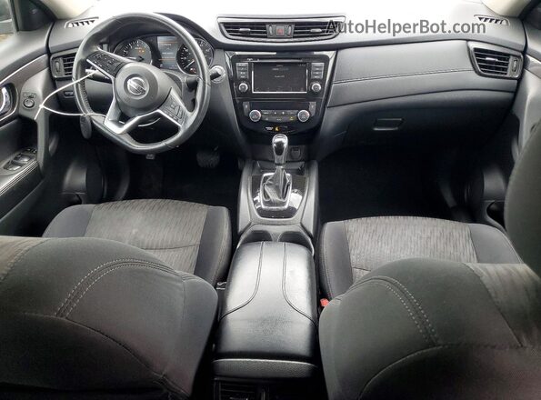 5N1AT2MVXKC718326 2019 NISSAN ROGUE Blue Dashboard view