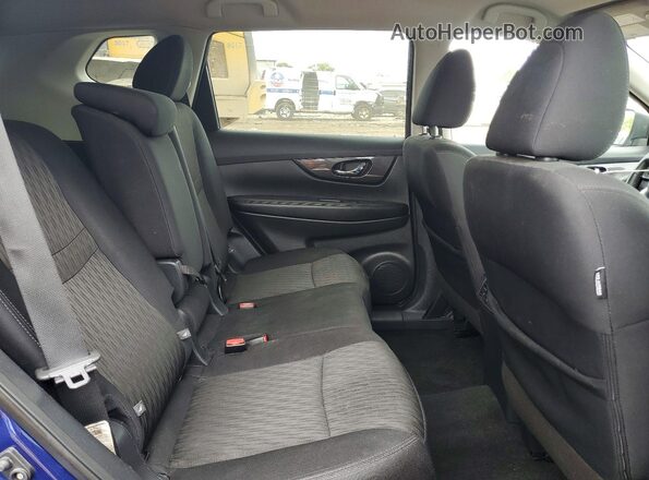 5N1AT2MVXKC718326 2019 NISSAN ROGUE Blue Rear seats view