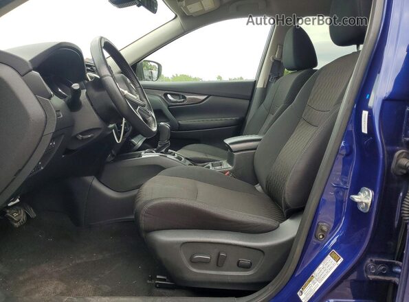 5N1AT2MVXKC718326 2019 NISSAN ROGUE Blue Front interior view