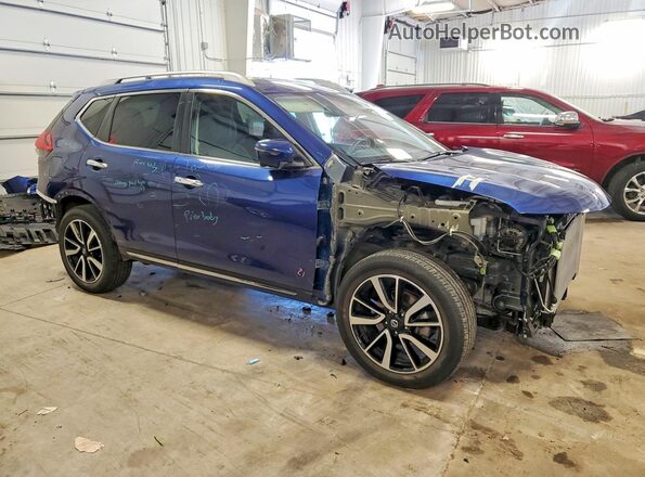 5N1AT2MVXLC705397 2020 NISSAN ROGUE Синий Передняя правая четверть