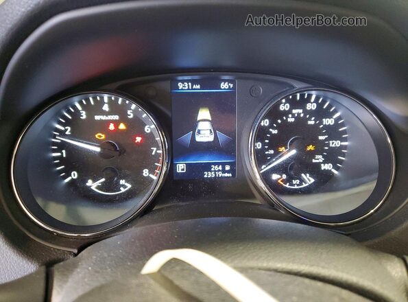 5N1AT2MVXLC705397 2020 NISSAN ROGUE Синий Вид щитка приборов