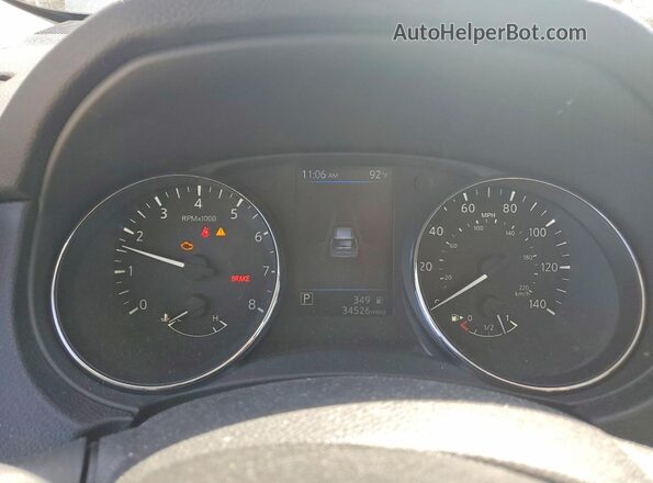 5N1AT2MVXLC781301 2020 NISSAN ROGUE Gray ხელსაწყოთა პანელის ხედი