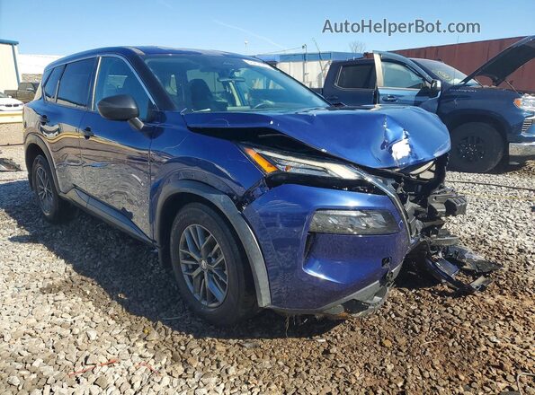 5N1AT3AA0MC797953 2021 NISSAN ROGUE Blue Front right