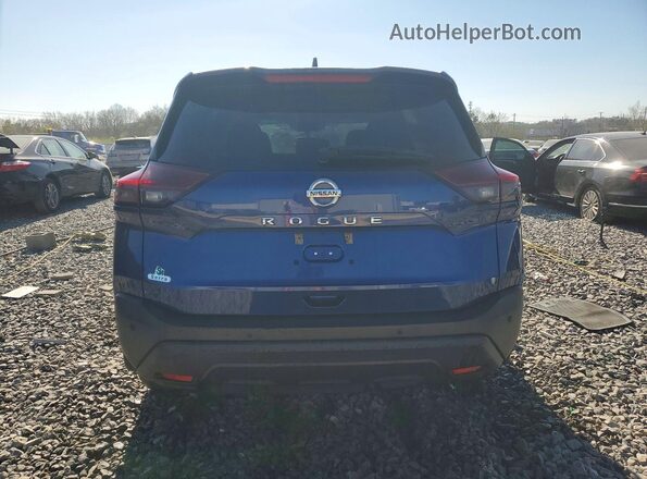 5N1AT3AA0MC797953 2021 NISSAN ROGUE Blue Rear view