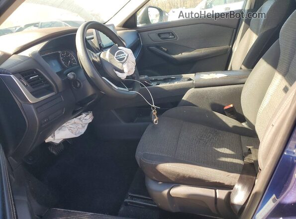 5N1AT3AA0MC797953 2021 NISSAN ROGUE Blue Front interior view