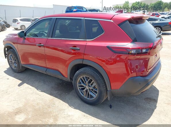 5N1AT3AA3MC693344 2021 NISSAN ROGUE Red Trasero izquierdo