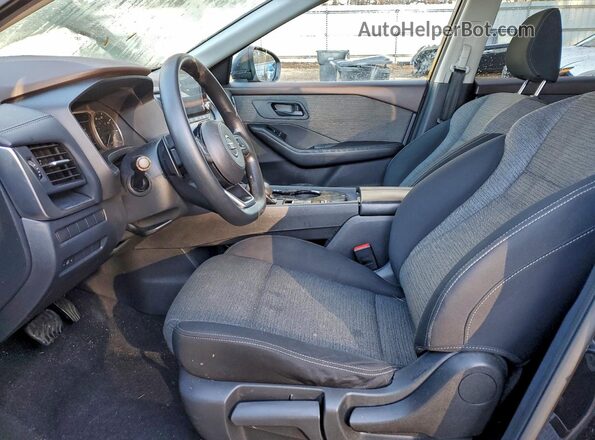 5N1AT3AA4MC731812 2021 NISSAN ROGUE Black Вид салону спереду