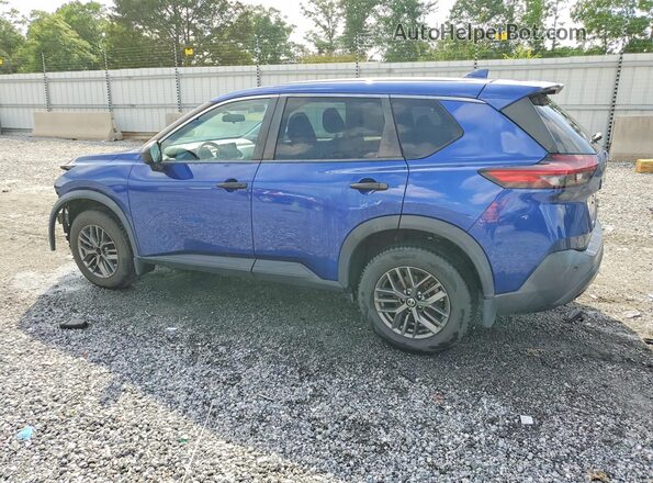 5N1AT3AA5MC739403 2021 NISSAN ROGUE Blue Հետևի ձախ