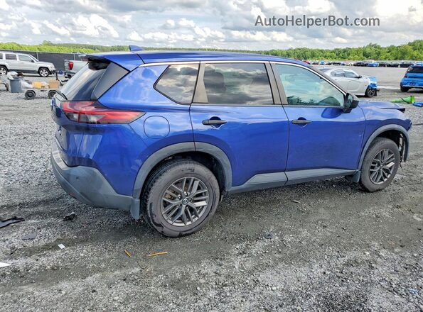 5N1AT3AA5MC739403 2021 NISSAN ROGUE Blue Հետևի աջ