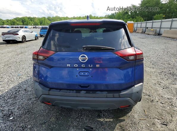 5N1AT3AA5MC739403 2021 NISSAN ROGUE Blue Հետևի տեսք