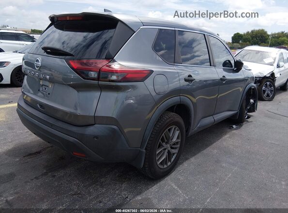 5N1AT3AA5MC829117 2021 NISSAN ROGUE Gray Հետևի աջ