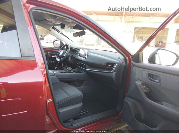 5N1AT3AA7MC789221 2021 NISSAN ROGUE Red Widok wnętrza z przodu