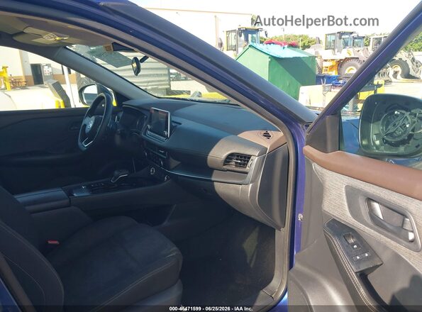 5N1AT3AAXMC739591 2021 NISSAN ROGUE Blue Սալոնի դիմացի տեսք