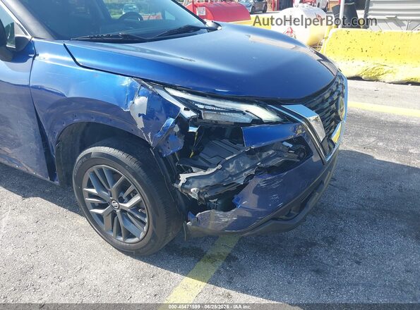 5N1AT3AAXMC739591 2021 NISSAN ROGUE Blue Դիմացի տեսք