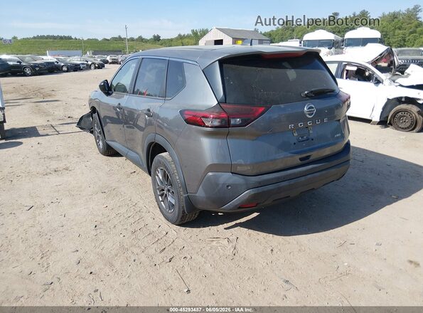 5N1AT3AB0MC690734 2021 NISSAN ROGUE Gray Задня ліва чверть