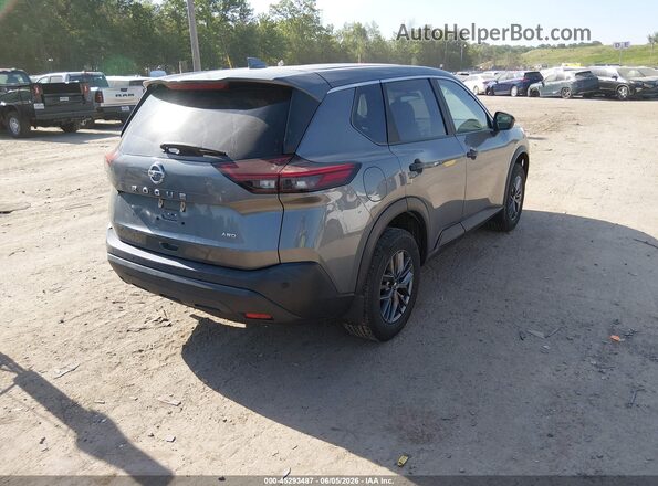 5N1AT3AB0MC690734 2021 NISSAN ROGUE Gray Задня права чверть