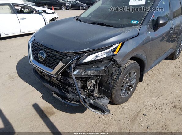 5N1AT3AB0MC690734 2021 NISSAN ROGUE Gray Вид спереду