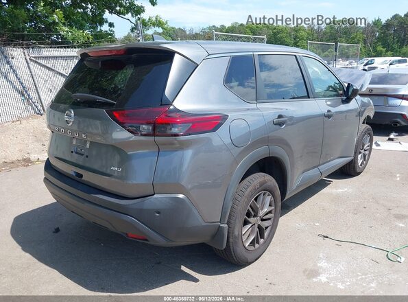5N1AT3AB1MC835537 2021 NISSAN ROGUE Серый Задняя правая четверть